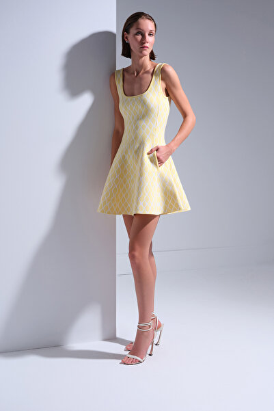 JOIN US Cep Detaylı Kloş Mini Elbise 2025S034