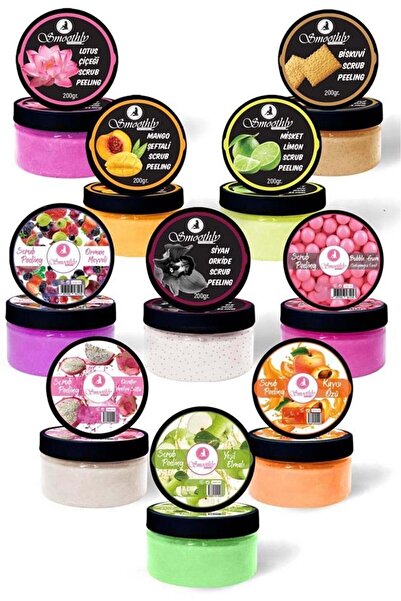 Smoothly Premium El Ayak & Vücut Bakım Peeling Seti 200ml X 10 Adet