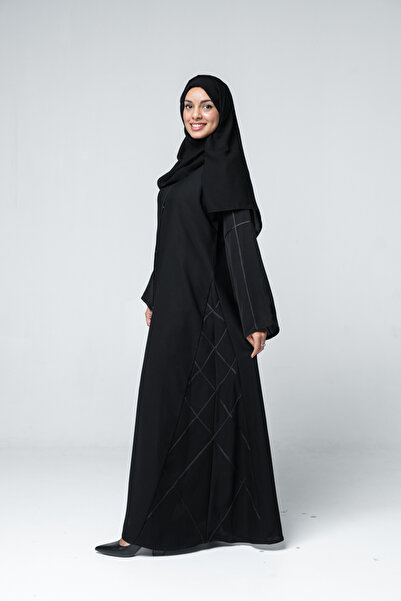 LAVİNİA Women's abaya from Lavinia, Fursan cloche fabric