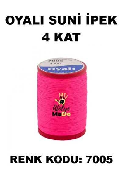 OYALI Suni Ipek 4 Kat Iplik Nakış Iğne Oyası Tığ Oyası Etuval Tek Makara Net ...