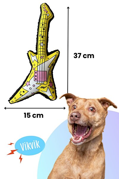 Havhav Plush Guitar Dog Toy Vikvik Sound Special Design Dog Activity Toy