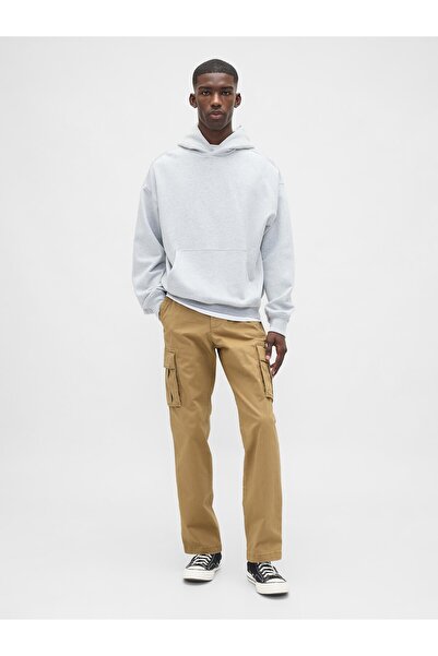 GAP Erkek Bej GapFlex Straight Kargo Washwell™ Pantolon
