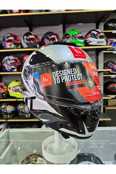 MT Helmets Thunder 4 Sv Exeo C2 Gloss Titanium Full Face Kapalı Kask