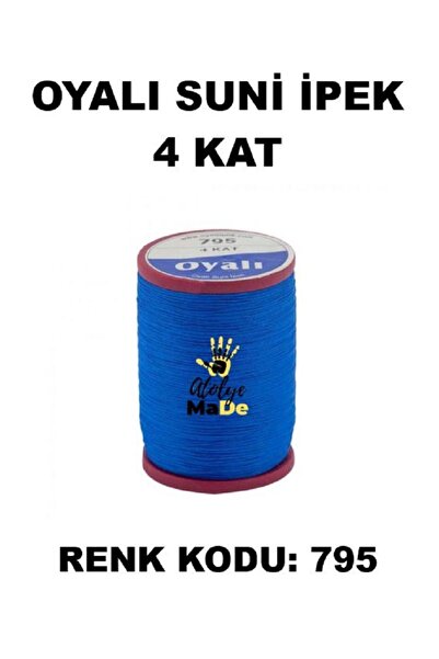 OYALI Suni Ipek 4 Kat Iplik Nakış Iğne Oyası Tığ Oyası Etuval Tek Makara Net ...