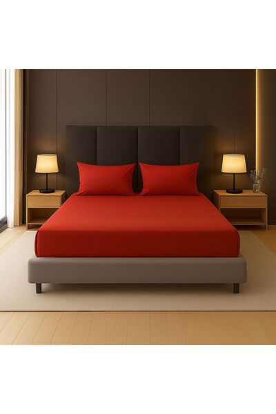 Motto Home The Motto 100% Cotton Elastic Fitted Sheet Set