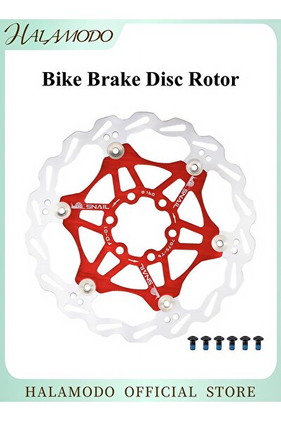 HALAMODO قرص فرامل دراجة هوائية مقاس 180 مم/160 مم من الفولاذ المقاوم للصدأ، قرص فرامل دراجة هوائية جبلية، وزن 0.11 كجم