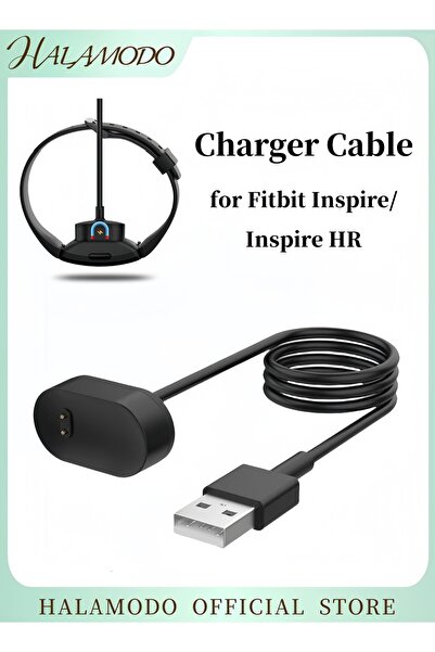 HALAMODO كابل شاحن بديل لساعة Fitbit Inspire/Inspire HR مع كابل شحن USB، ملحق...