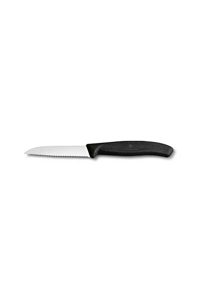 Victorinox Soyma Bıçağı 8cm Testere Ağızlı SwissClassic Siyah (VT 6.7433)