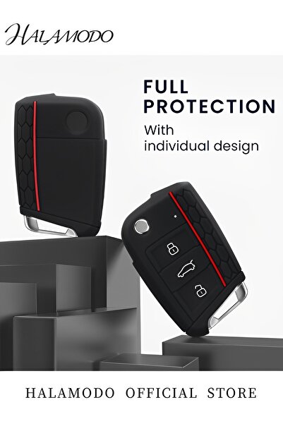 HALAMODO Car Key Cover Remote Flip Key FOB Case Cover Silicone Protector Key Cover Key Shell Accessories Comp