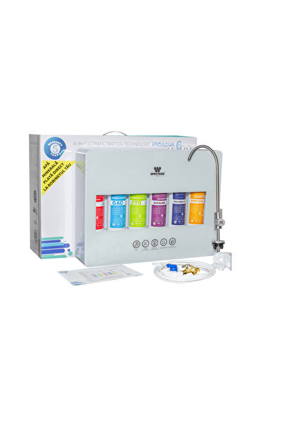 Spectrum Filtru de apa cu 6 cartuse filtrante WATER PROAQUA6 Sistem de ultrafiltrare cu baterie inox