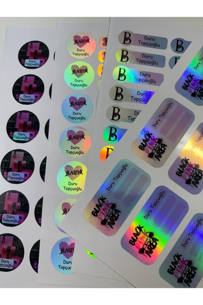 cakaybu 111Pcs Blackpink School Sticker Set Sticker Hologram for Pen,Bottle,Pencil Case,Lunchbox