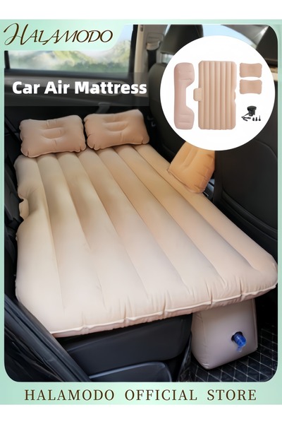 HALAMODO سرير هوائي قابل للنفخ للمقعد الخلفي للسيارة