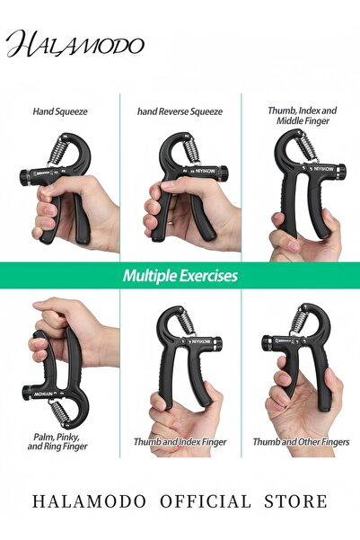 HALAMODO Adjustable Heavy Hand Grip Strengthener 166grams
