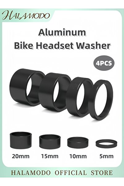 HALAMODO 4-Piece Aluminum Bike Headset Washer 10x3x5cm