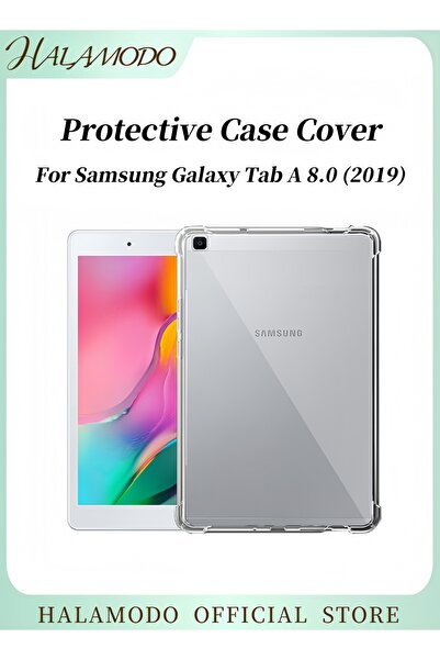 HALAMODO Compatible Case Cover For Galaxy Tab A 8.0 (2019) Clear
