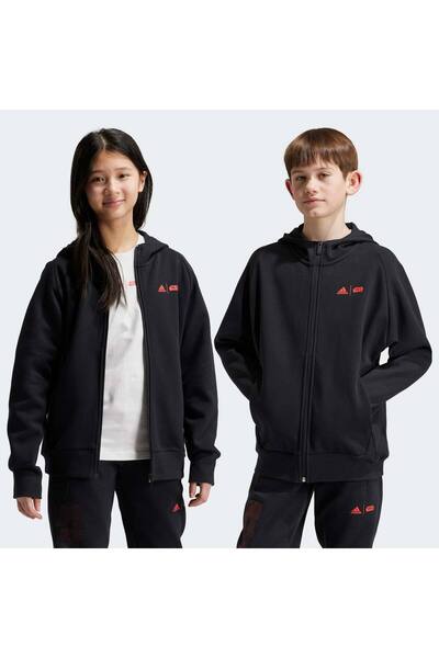 adidas J Sw Zne Fz Hd Детско черно яке Iv9635