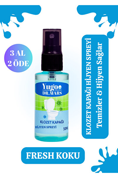 YUGODRMARS Klozet Kapağı Temizleyici Yüzey Dezenfektan Sprey Seyahat Boy Hijy...