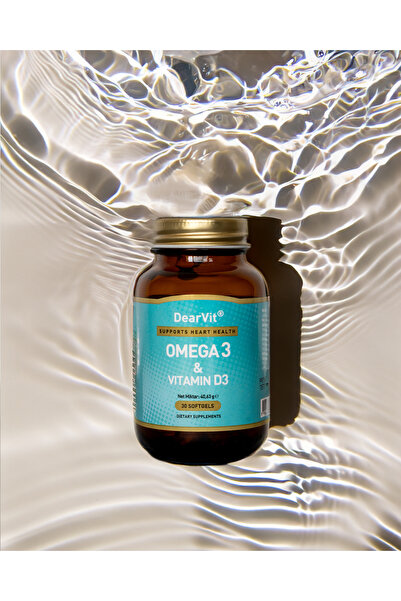 DEARVİT أوميجا 3 فيتامين د3 - 30 كبسولة