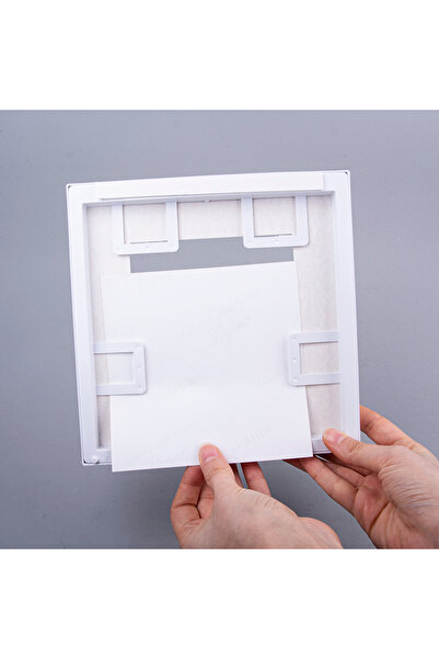 Nobbystar Yapışkanlı Sök-Tak Paspartulu Beyaz 21x21cm Kare Fotoğraf Çerçevesi - 3'lü Paket