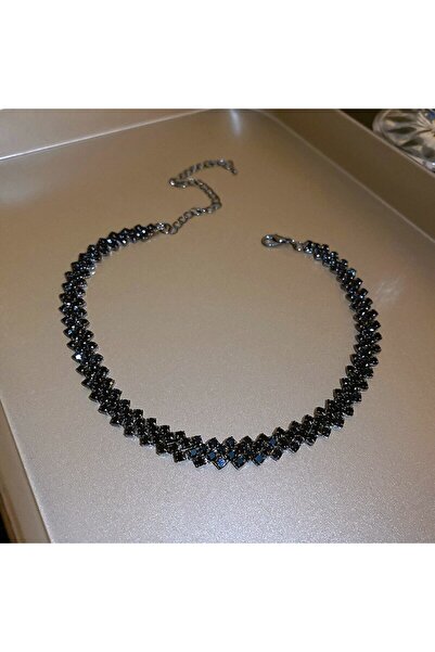 Choice black Luxury Shiny Full Rhinestone Choker Necklace for Women Personali...