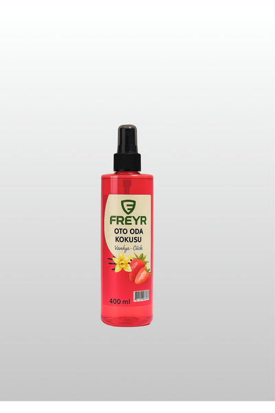 FREYR Vanilya Çilek Oda & Oto Kokusu 400 ml Sprey | Kalıcı Oda Parfümü, Araba ve Araç Kokusu
