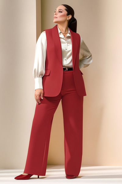 Hanezza Büyük Beden Kadın Siyah Casual -ofis Kombini | Şıklık Ve Rahatlık Bir Arada