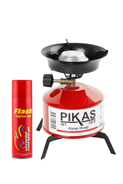 Pikas Iksa Devrilmez Ayaklı Portatif Kamp Ocağı, Çaydanlık Halısı Hediye