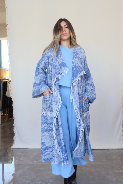 Su Koleksiyon PALETTE COTTON WOVEN BOHO STYLE CARDIGAN