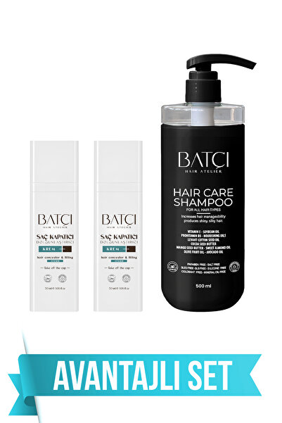 Batçı Saç Kapatıcı 30 ML 2 Adet + Sülfatsız Parabensiz Şampuan