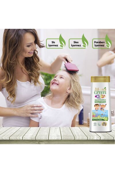 Mom's Green 3'lü Set- Kids Organik Aloeveralı Çocuk Şampuanı (400ML X 3 ADET)