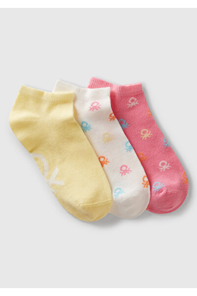 United Colors of Benetton Комплект от 3 цветни чорапи с различни шарки за момче