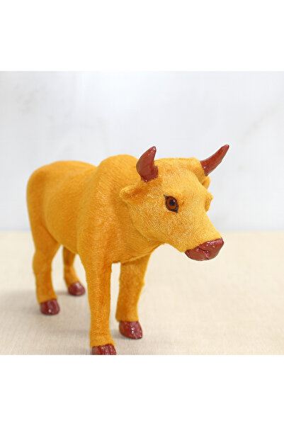 Store Tüylü Boğa Figürü 22×14 cm – Şık ve Premium Dekoratif Obje | Ev & Ofis ...