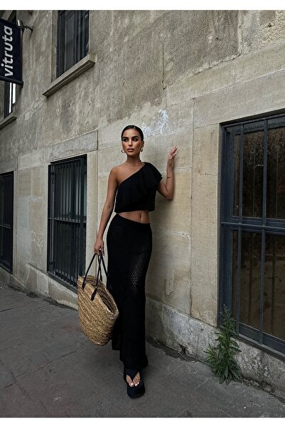 Lijuri Nadia ruffle detailed crochet set 9866