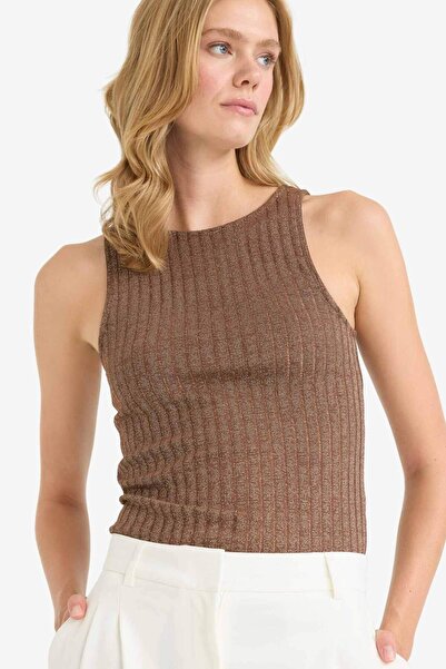 DeFacto Slim Fit Slim Fit Crew Neck Ασημί υφασμάτινο εσώρουχο F5509AX25SM