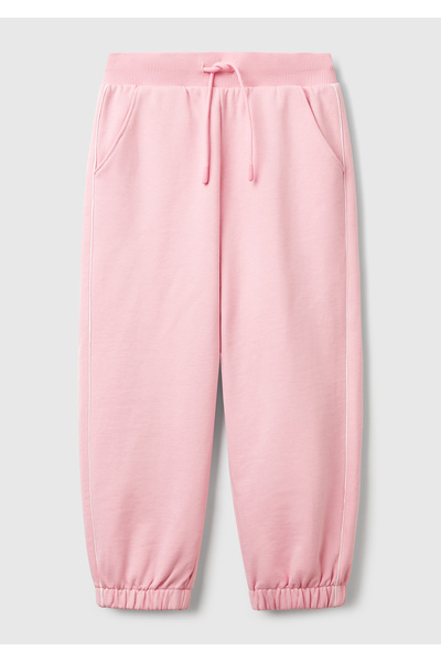 United Colors of Benetton Κοριτσίστικο παντελόνι με κορδόνι με κορδόνι με ροζ...