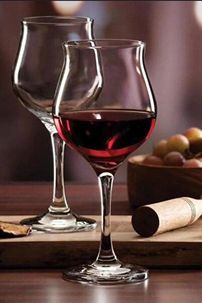 Paşabahçe 440268 Wavy Kırmızı Şarap Bardağı 370 cc 12'li