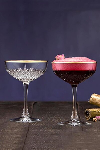 Paşabahçe Golden Touch Yaldızlı Timeless Gold Şampanya Kadehi, 4'lü, 255 cc