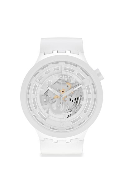 Swatch Sb03W100 Big Bold Ceramic C-White Unisex Wristwatch