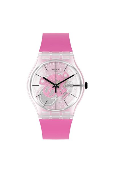 Swatch ساعة يد رجالية SO29K107 بينك ديز