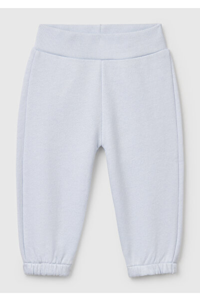 United Colors of Benetton Bebek Toz Mavi Arkası Tavşan Detaylı Beli Lastikli Eşofman Altı