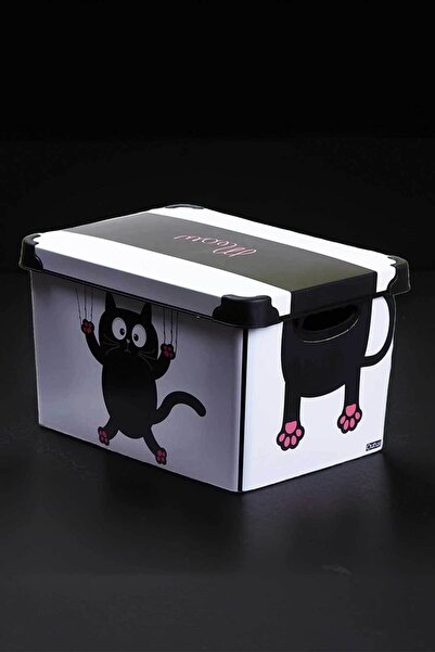 QUTU Style Box Meow з малюнком 20 л Декоративна коробка для зберігання