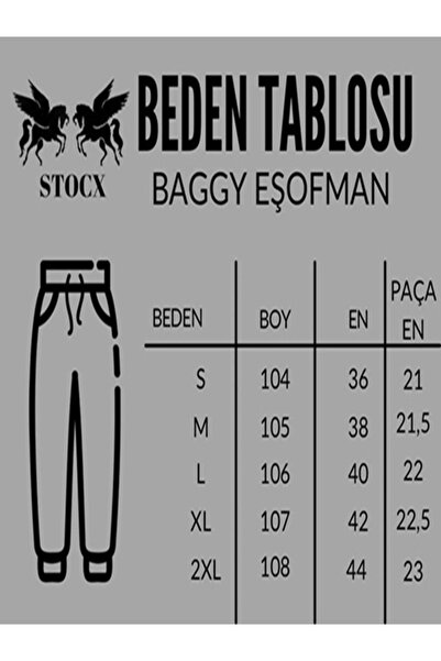 STOCX Erkek Baggy Kalıp Eşofman Altı – Cepli ve Düz Paça