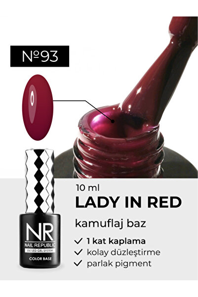Nail Republic Kalıcı Oje Kırmızı Lady In Red 093 10ml
