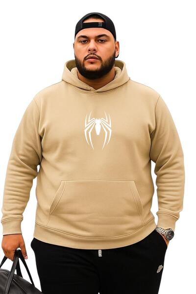 DM DOLCE MORE СВИТЪР С ГОЛЯМ РАЗМЕР И ПРИНТ НА ПАЯК