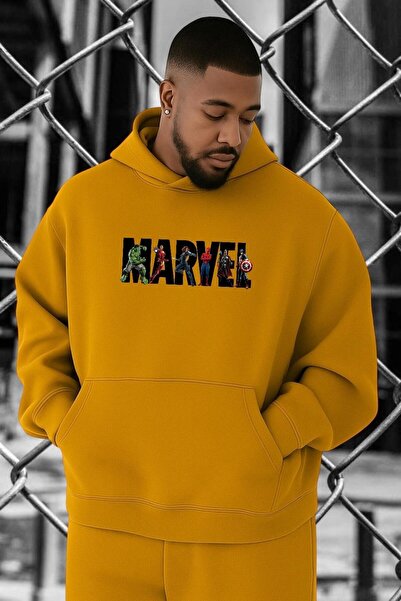 DM DOLCE MORE Hanorac supradimensionat cu imprimeu MARVEL