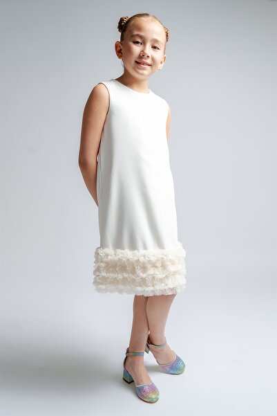 mnpc Girl's Rainbow Heeled Design Evening Dress Shoes