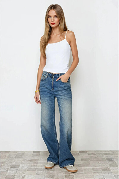 hazelin White Rope Strap Knitted Body - Women's Blouse HZL24S-ZK11001