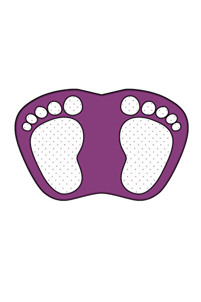 Carmine Carpet Decorative Digital Printed Footprint Patterned Door Mat