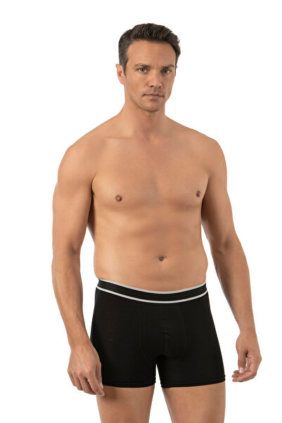 ÖZKAN underwear Özkan 11226 3 Πακέτο Ανδρικό 95% βαμβακερό Lycra Μονό Ζέρσεϊ Ύφασμα μικτό χρώμα Ευέλικτο άνετο μπόξερ σορτς