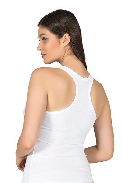 ÖZKAN underwear Özkan 7416 - 3 Pack Women's Single Jersey Flexible Comfortable Sneakers, Thick Straps and Cross Back